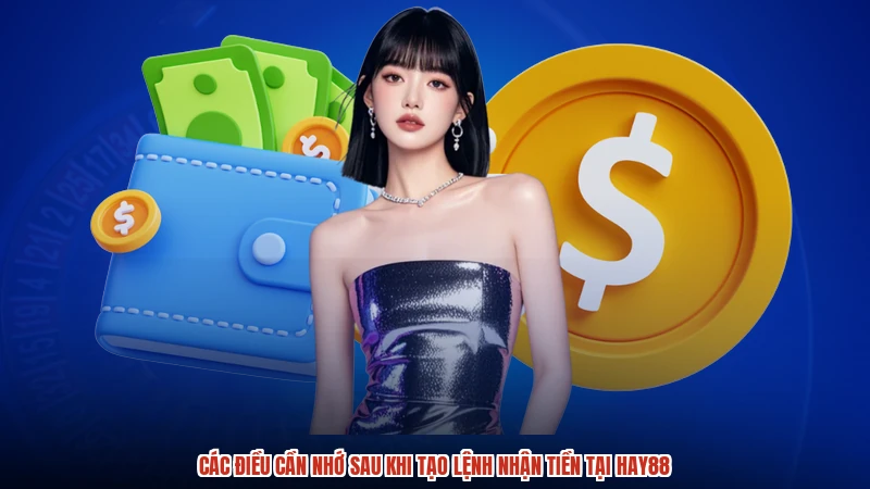 Các điều cần nhớ sau khi tạo lệnh nhận tiền tại HAY88