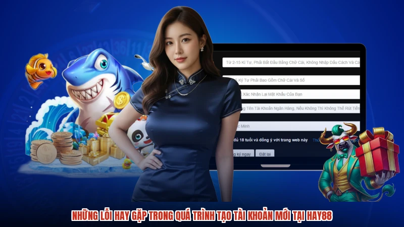 Những lỗi hay gặp trong quá trình tạo tài khoản mới tại HAY88