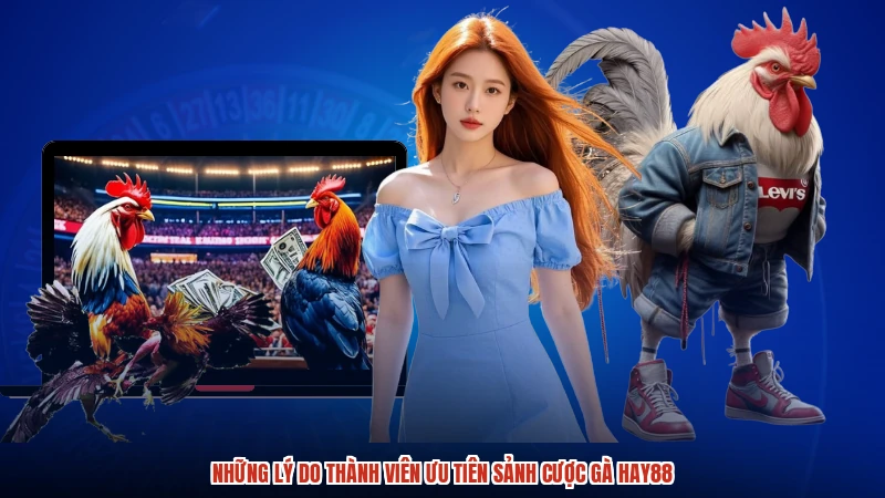 Những lý do thành viên ưu tiên sảnh cược gà HAY88